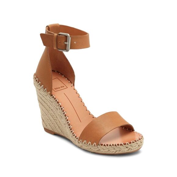 DOLCE VITA Womens Brown Snake 1/2" Platform Noor Wedge Shoes 10 M - Picture 3 of 4